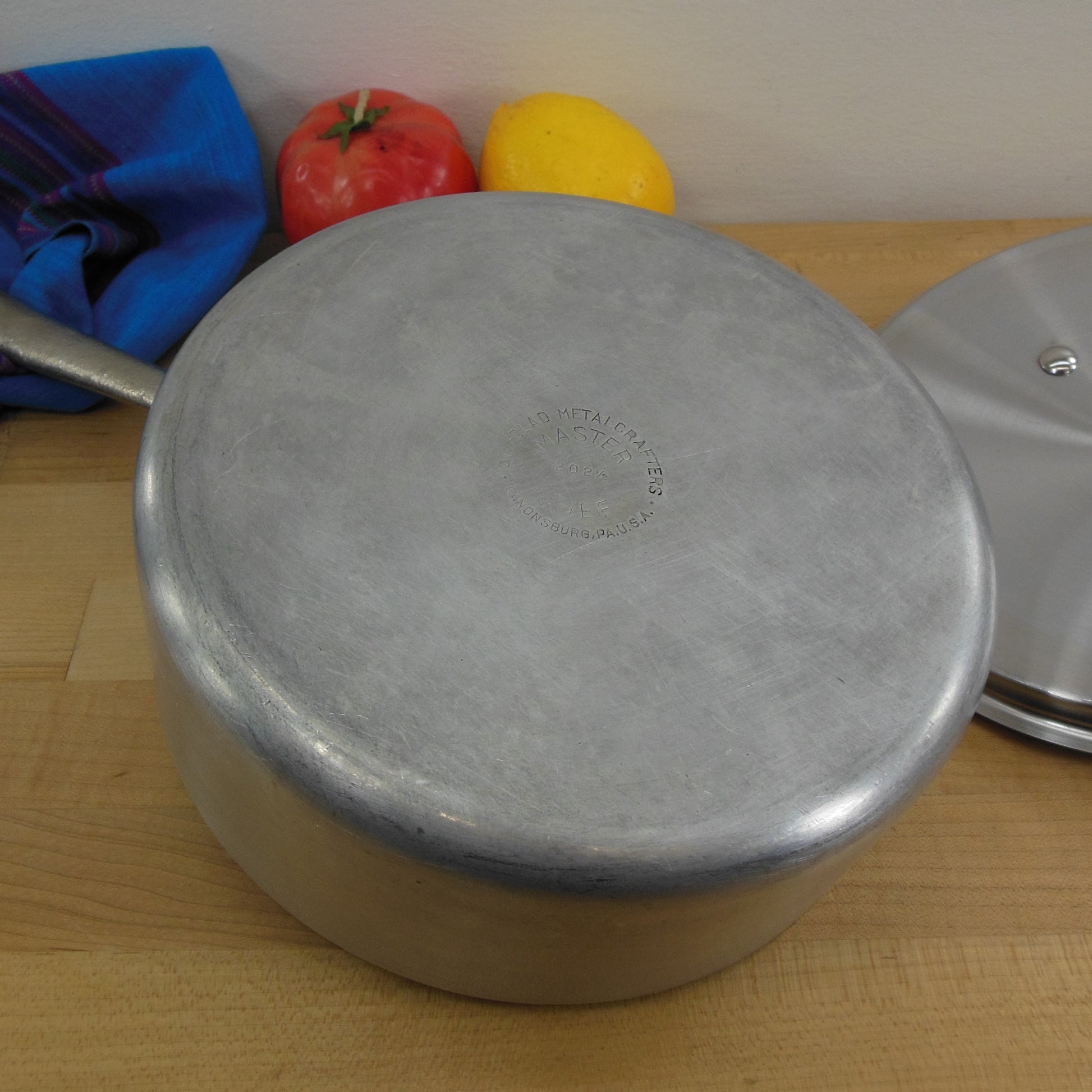 Vtg All-clad METALCRAFTERS Master Chef 412 12 DOMED Lid WOK Stainless &  Aluminum 