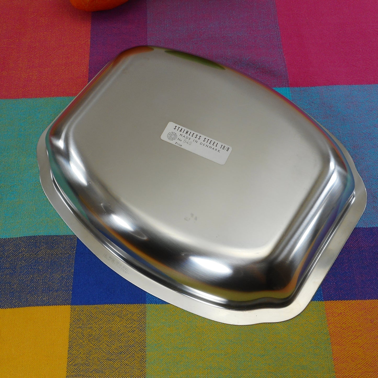 MCH Denmark 18-8 Stainless Steel Serving Bowl #546 Danish Modern