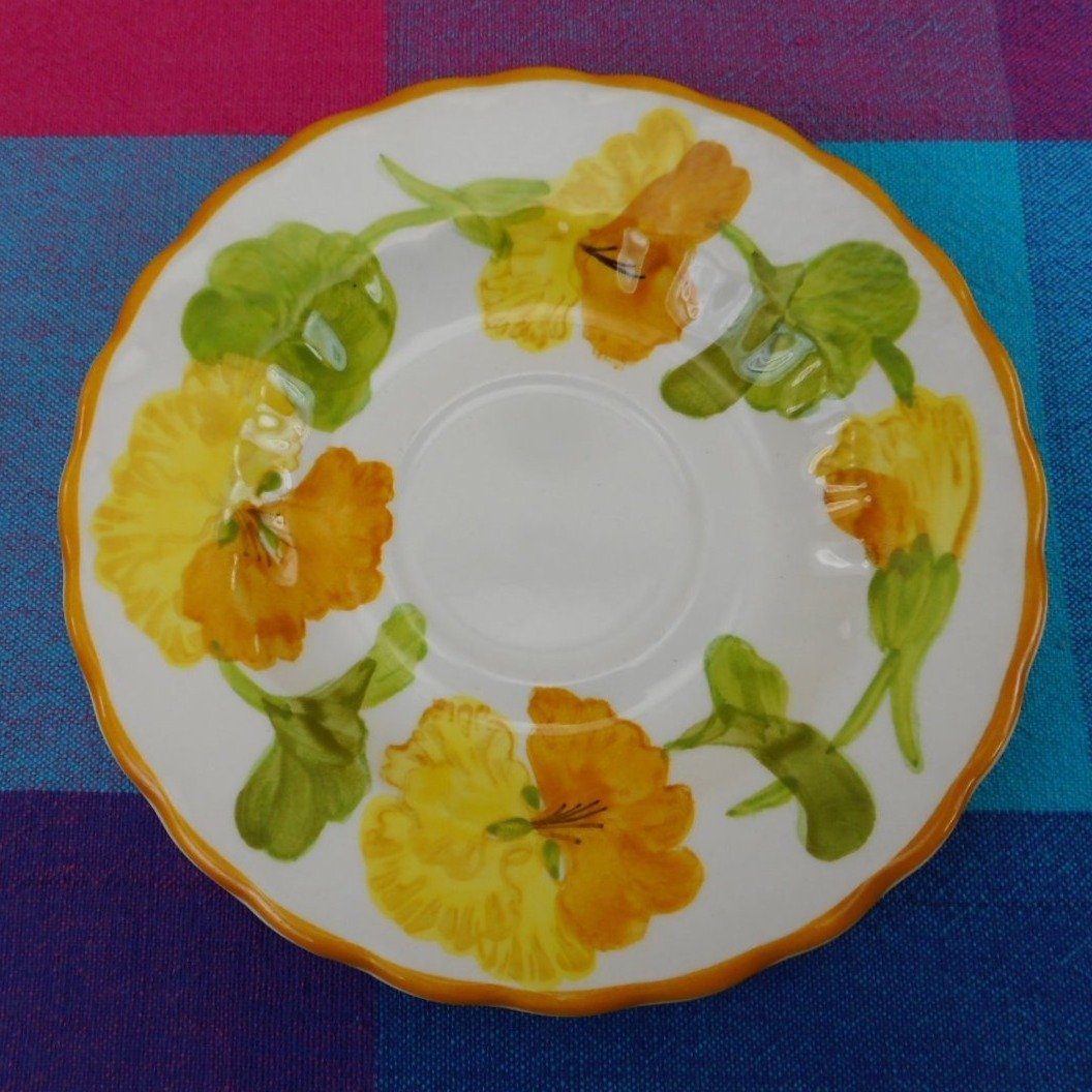 Vernon Ware by Metlox California USA... NASTURTIUM - Saucer – Olde ...