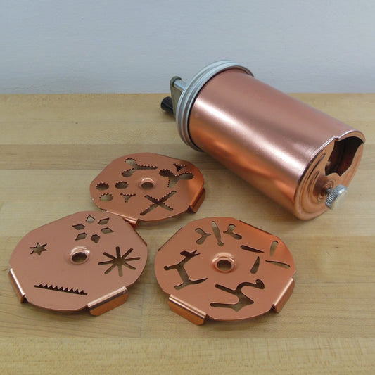 Mirro Aluminum Dial-A-Cookie Press Spritz Maker Anodized Copper Color