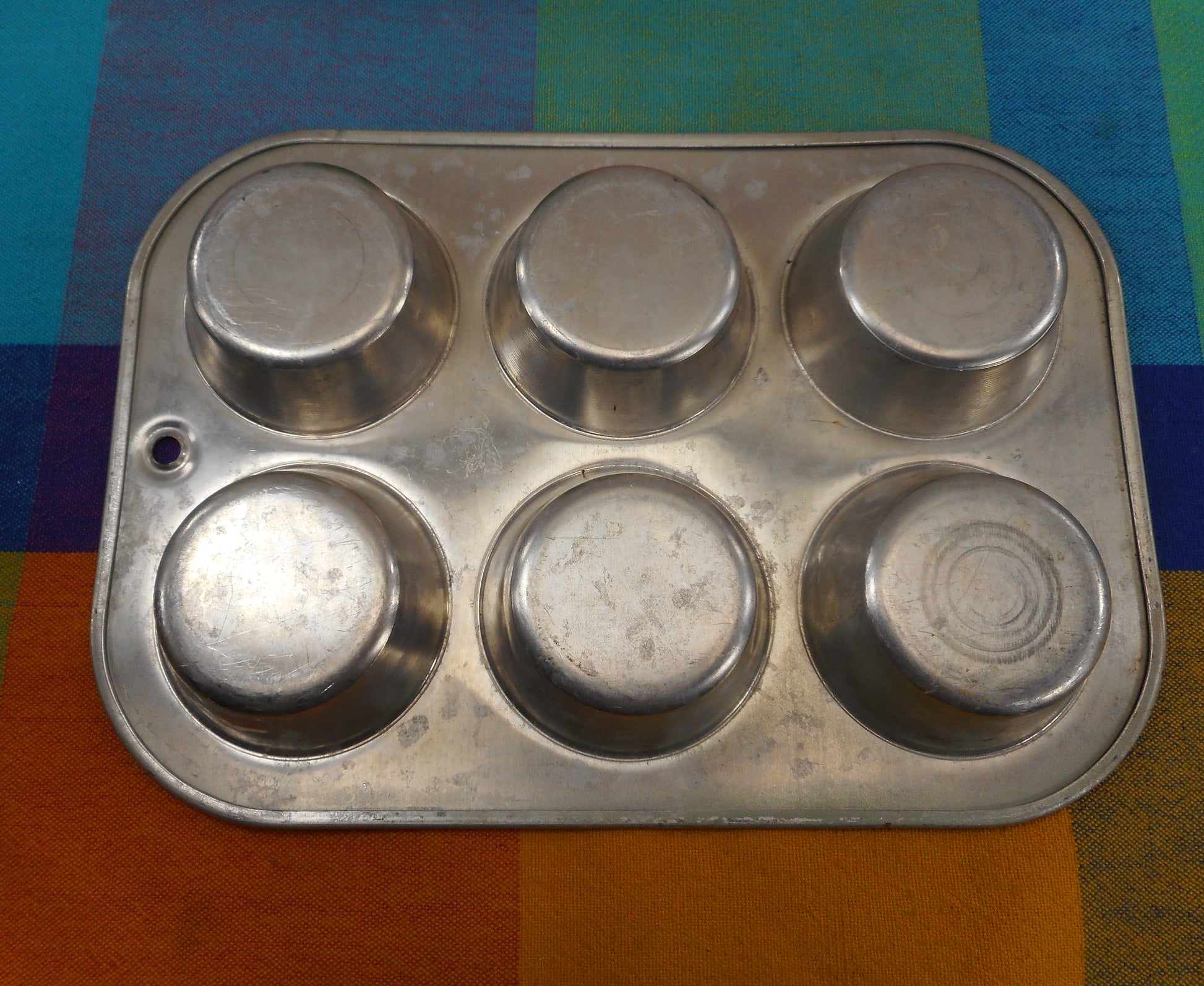 Vintage Mirro Finest Aluminum USA 12 Mini Muffin Tart 8x10 Bake Pan