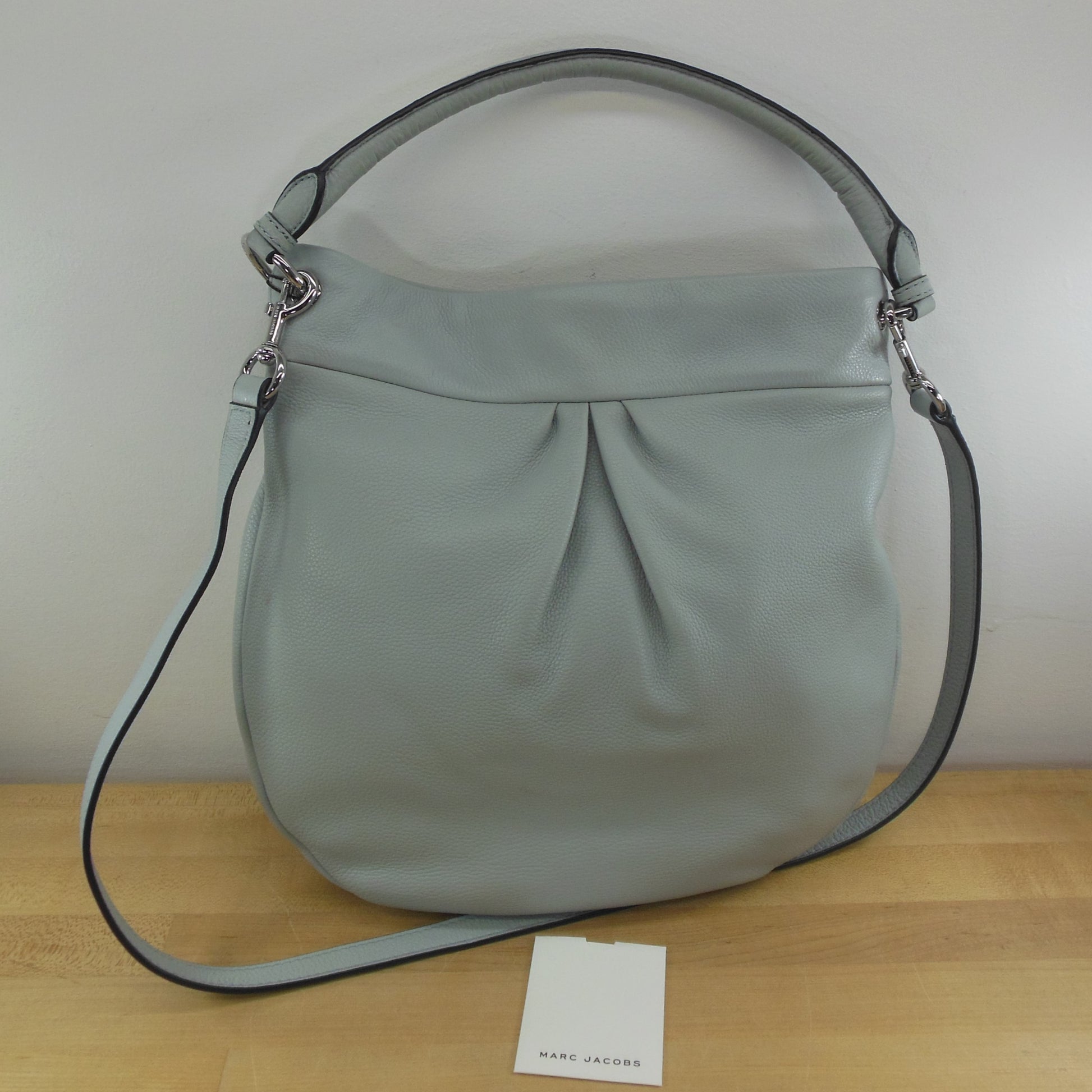 Marc Jacobs Q Hillier Hobo Bag Ice Blue NWT New