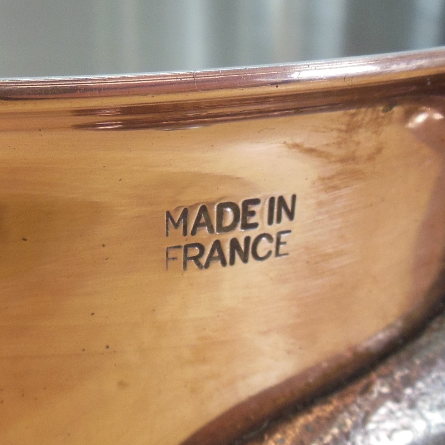 Unbranded Mauviel France Copper Stainless 3.5 Saucepan & Cover maker Stamp mark