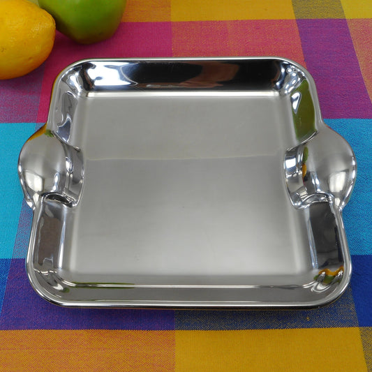 Morinox Italy Mirror Stainless Square Serving Tray 9"