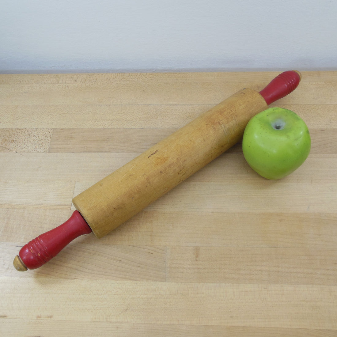 Munising Maple Rolling Pin Red Handles Olde Kitchen & Home