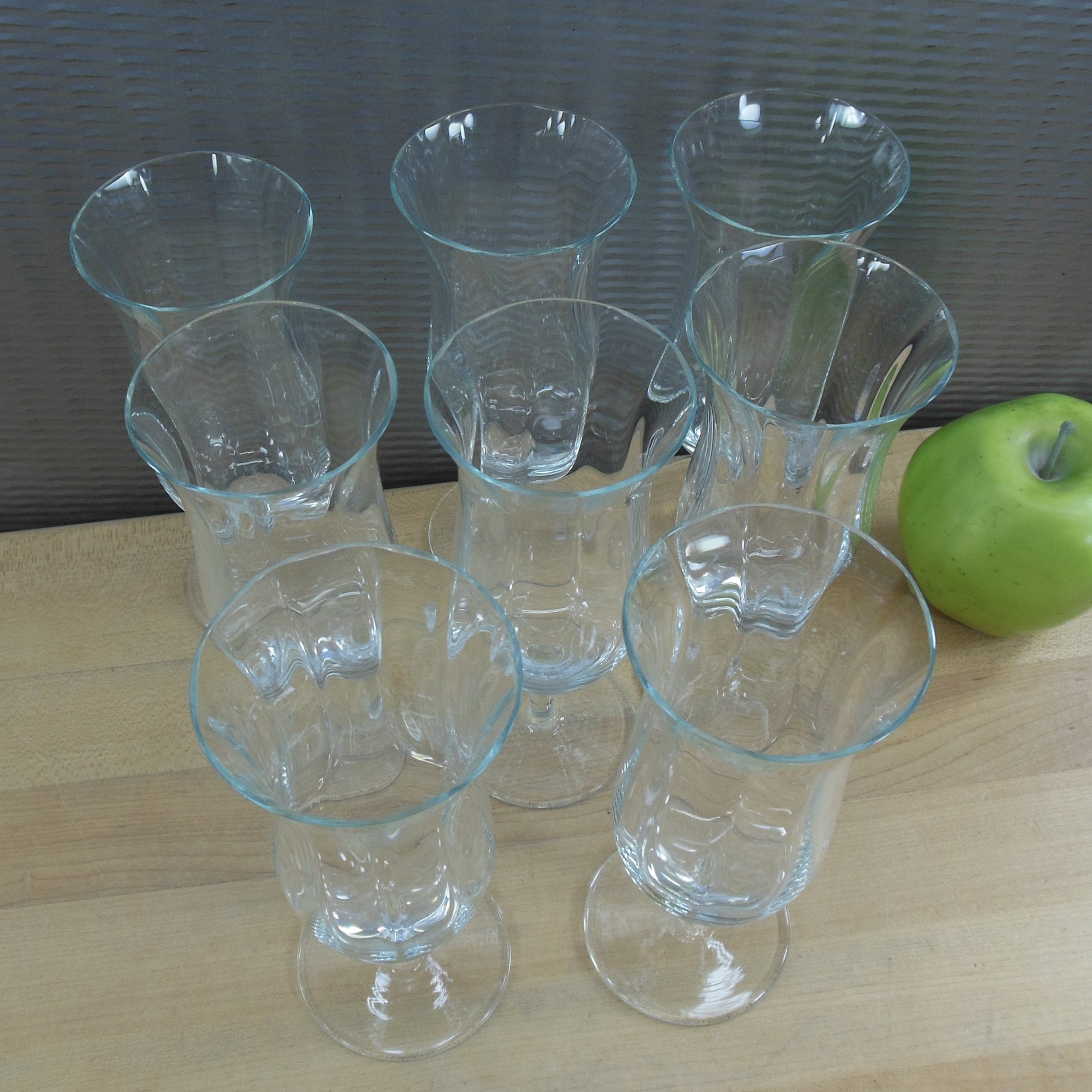 Noblesse by Colony Romania Clear Parfait Glass - 8 Set Vintage