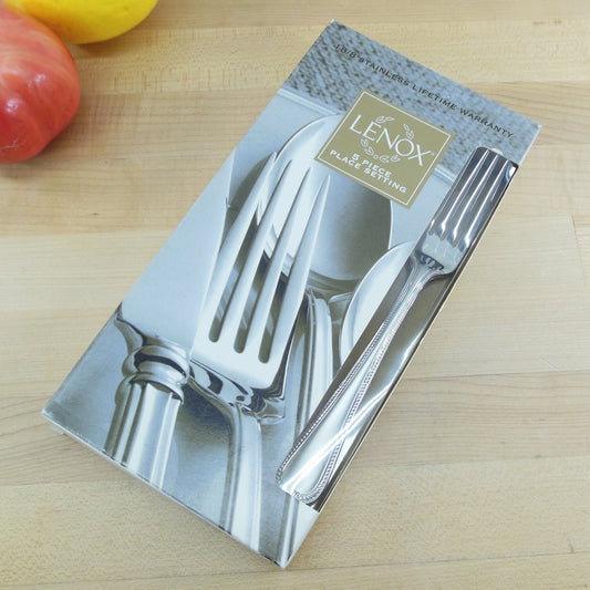 Lenox Jewel Frosted Stainless Flatware - 5 Piece Place Setting NOS