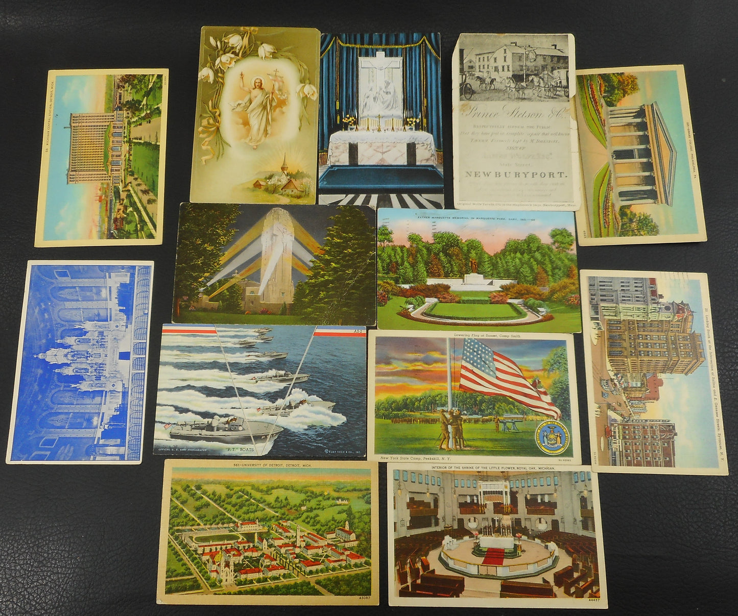 Estate Postcard Lot 1920-40's WWII - Used Polish American Unused