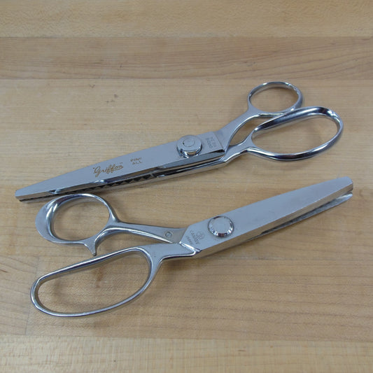 Griffin Canary Japan Pair Chrome Pinking Sewing Shears