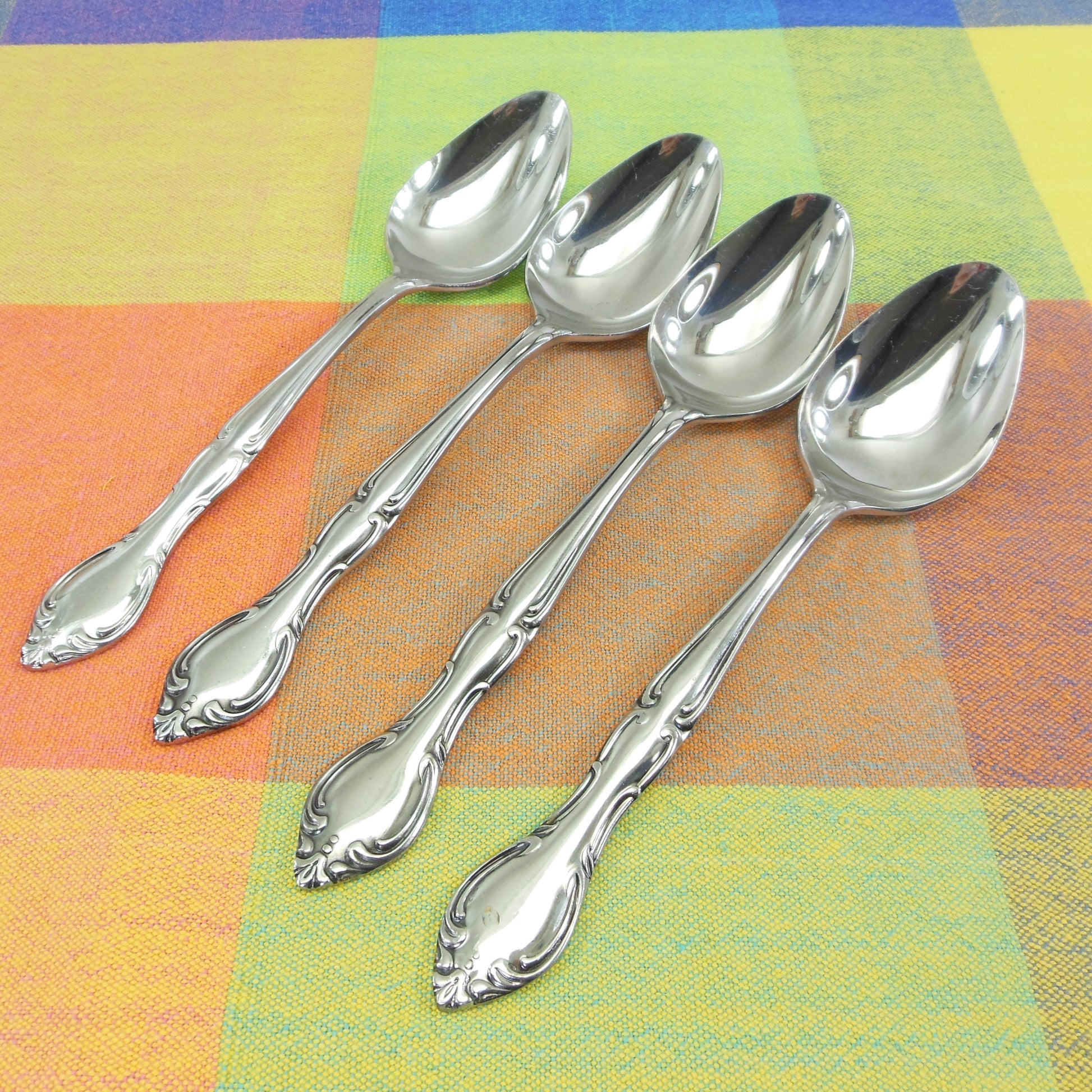 Hampton Court Japan Stainless Flatware - 4 Set Soup Place Spoons