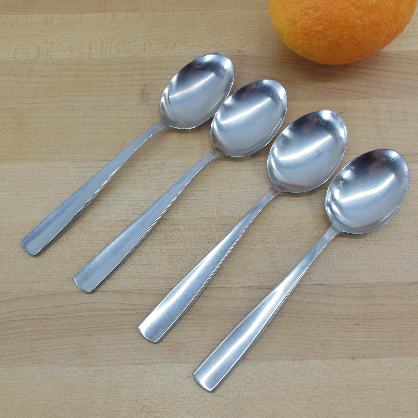 Gense Sweden Facette 18-8 Stainless Flatware - 4 Place Spoons