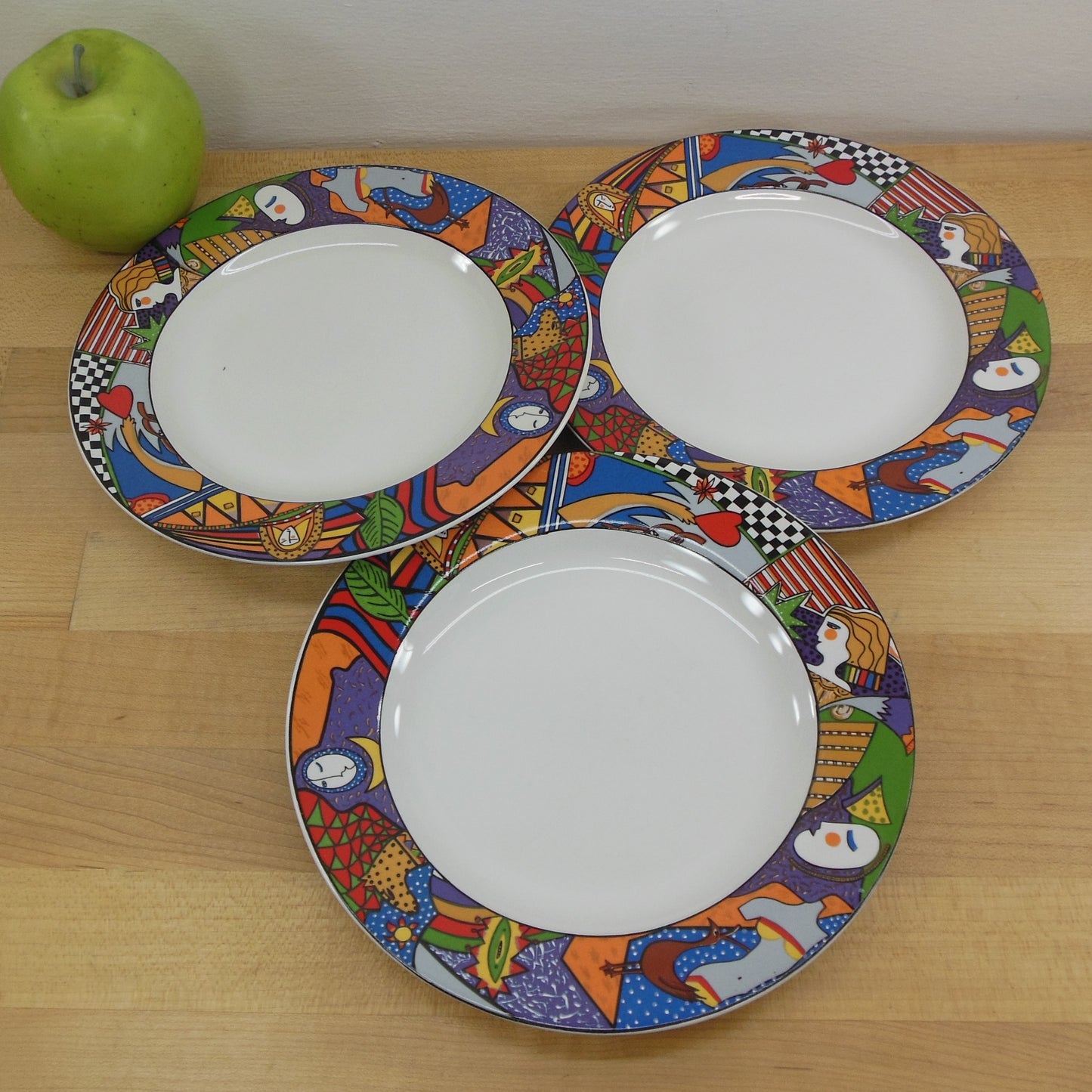 Vitromaster Metropolitan Dinnerware - 3 Set Salad Plates Vintage Used