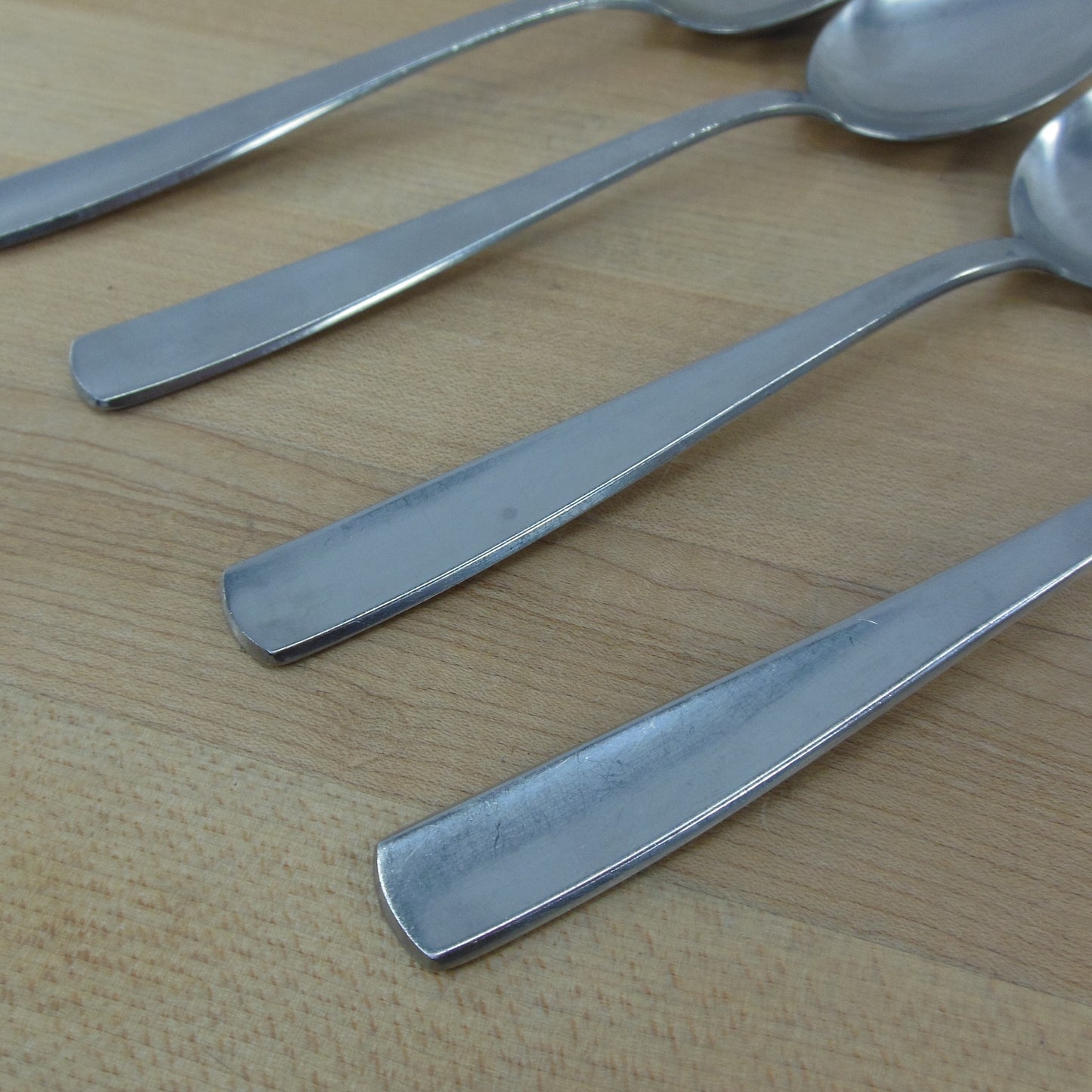 Gense Sweden Facette 18-8 Stainless Flatware - 4 Place Spoons Vintage