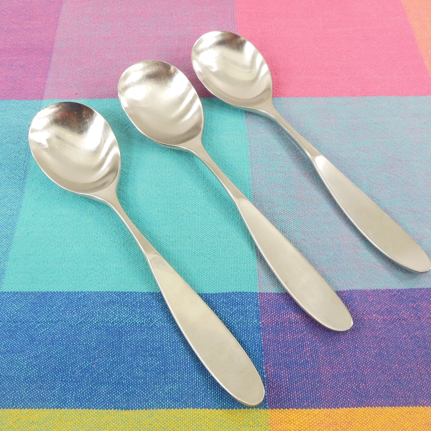 Lauffer Magnum Japan Stainless Flatware - 3 Soup Place Spoons