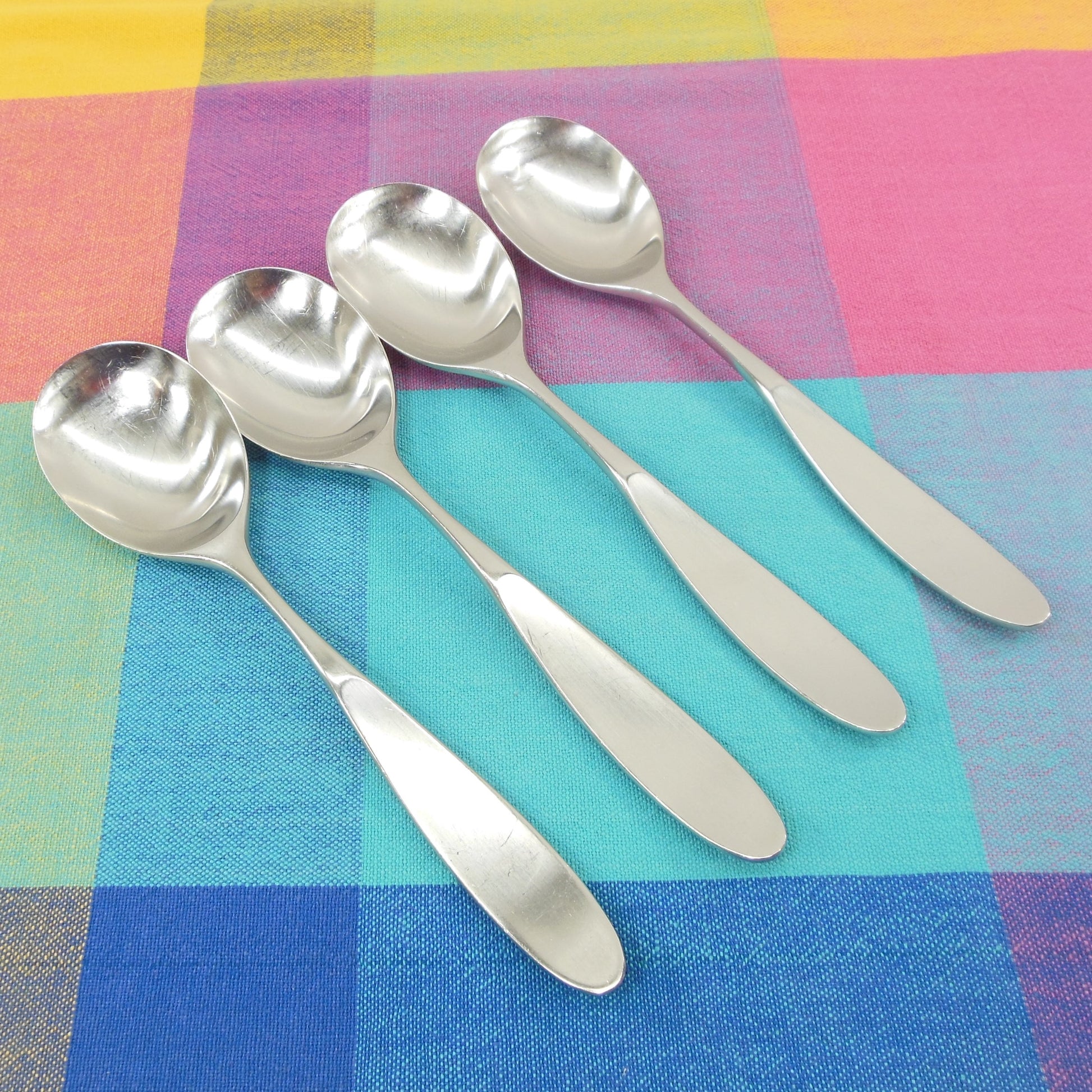 Lauffer Magnum Japan Stainless Flatware - 4 Soup Place Spoons