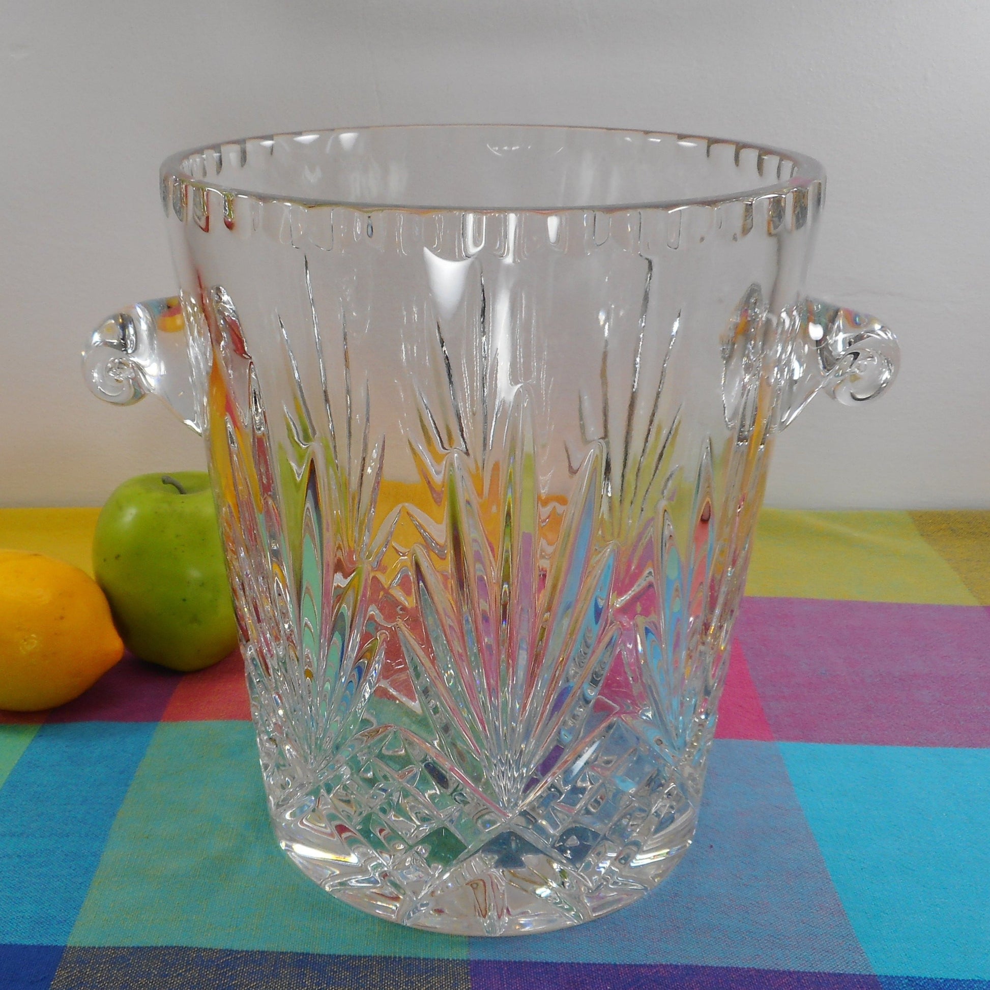 Poland 24% Lead Crystal Glass Heavy Champagne Ice Bucket Wine Cooler