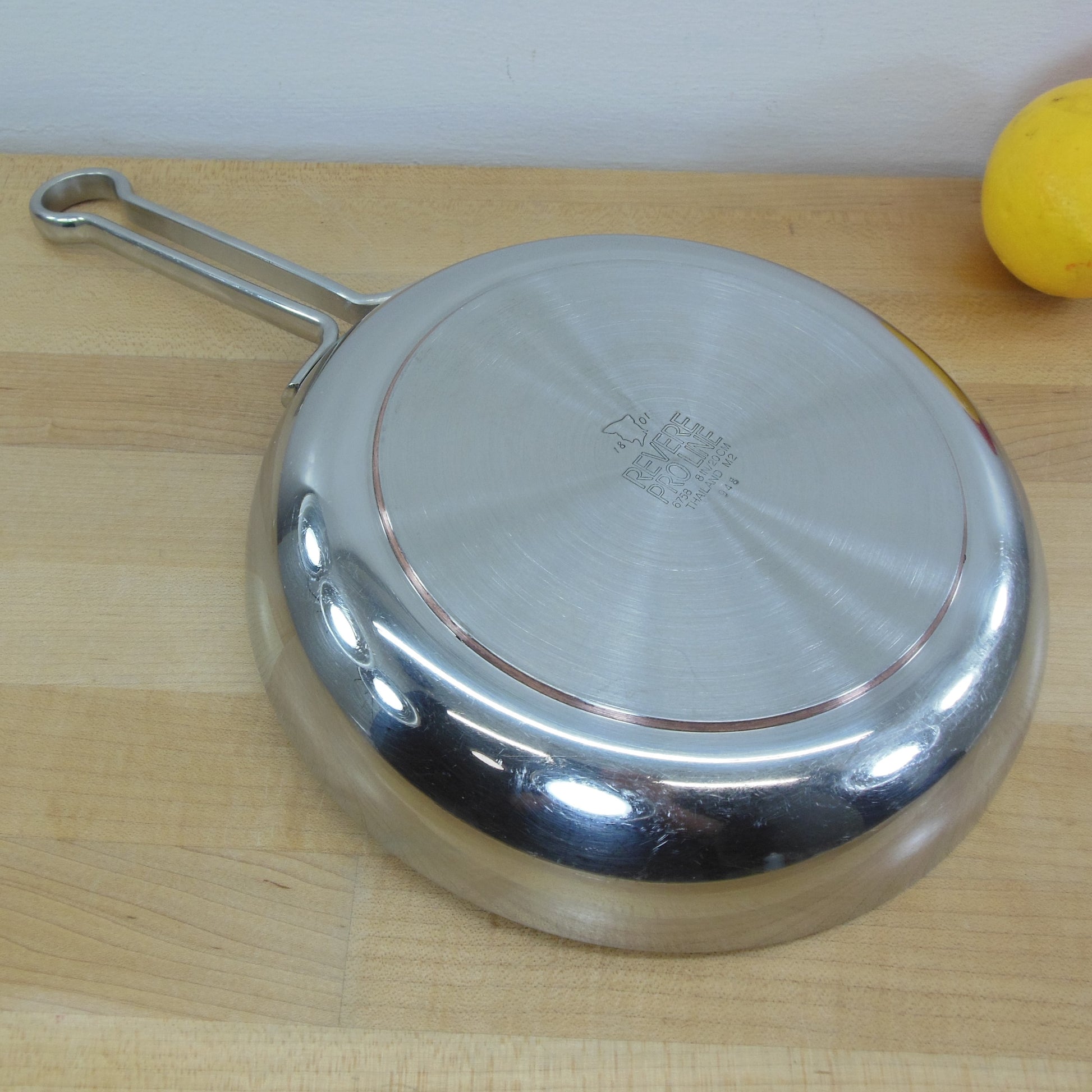 Revere Ware Pro-Line Stainless 8" Fry Pan Skillet 6758 Vintage