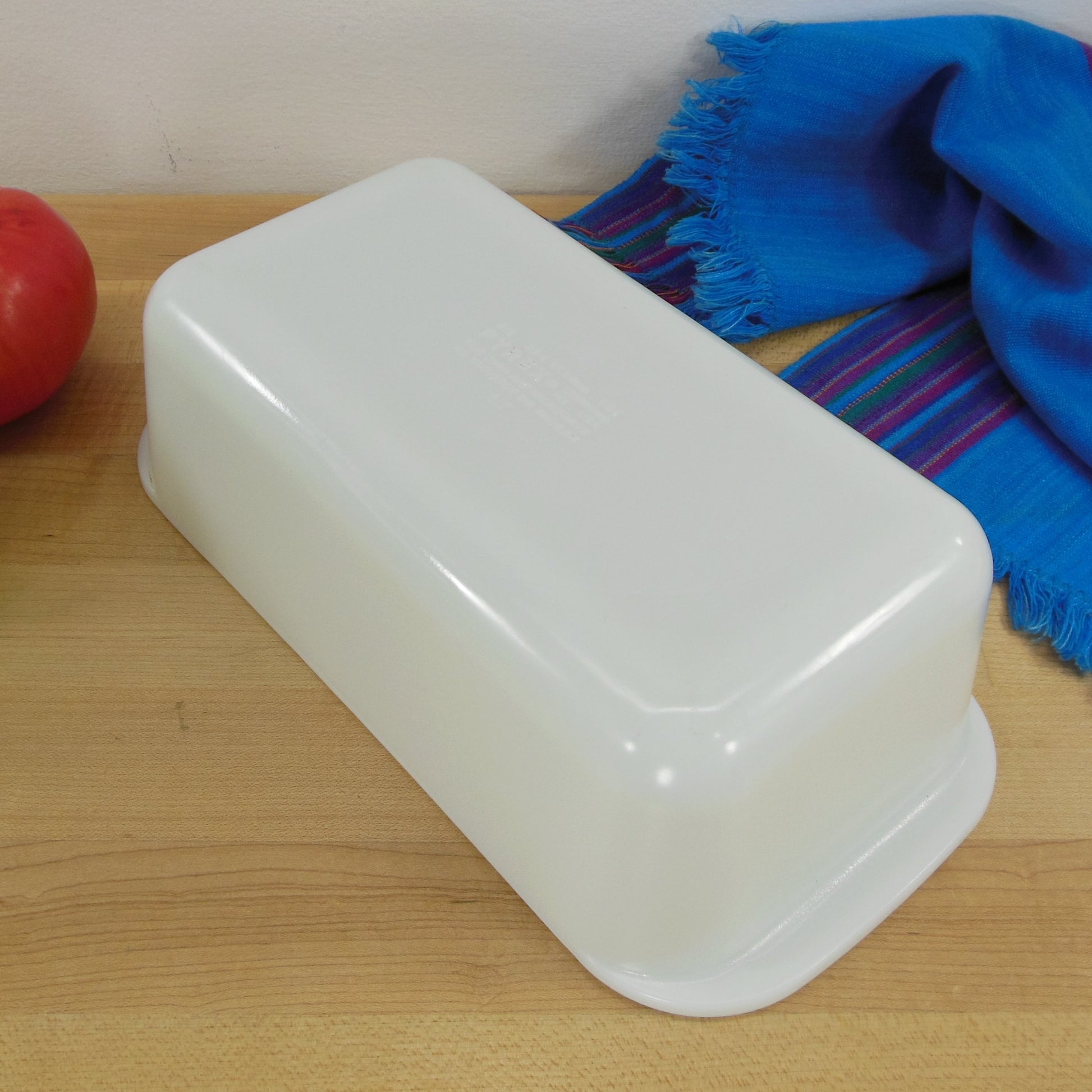 Pyrex Glass 1.5 Quart All White Loaf Dish Pan 213 Vintage Used