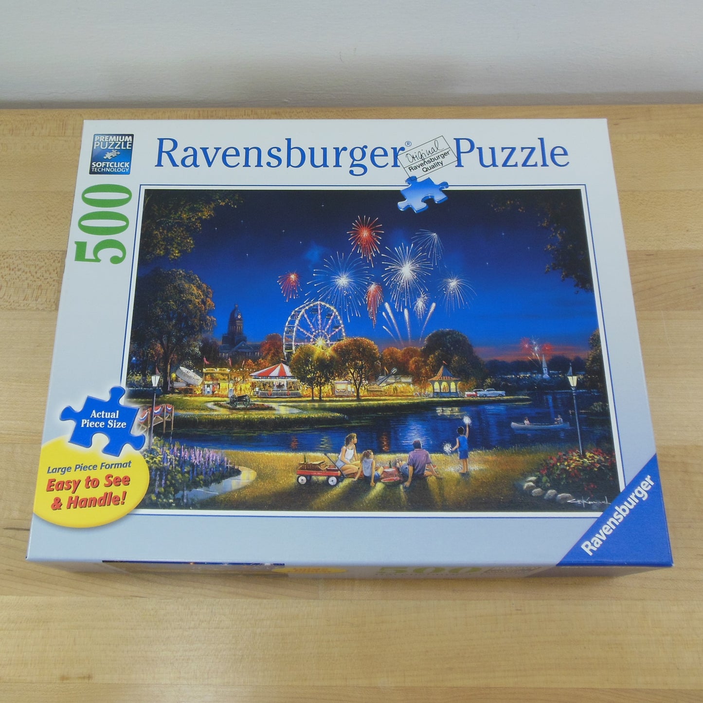 Ravensburger Puzzle 3 Lot 500 Large Pieces Star Spangled Underwater Smiles Butterflies Fourth of July