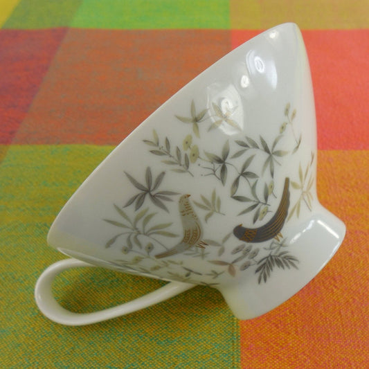 Rosenthal Germany - 1960s Raymond Loewy - Birds On Trees - Coffee Tea Cup Vintage Used