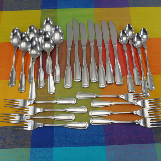 Reed & Barton Rebacraft Kenmore Stainless Flatware 28 Pieces