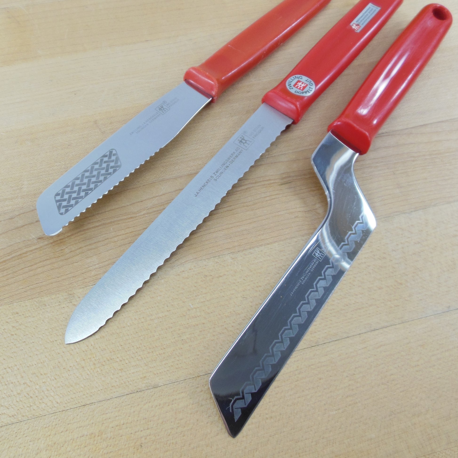 The Kosher Cook, 3 Inch German Steel Paring Knives - Red (2 Pack