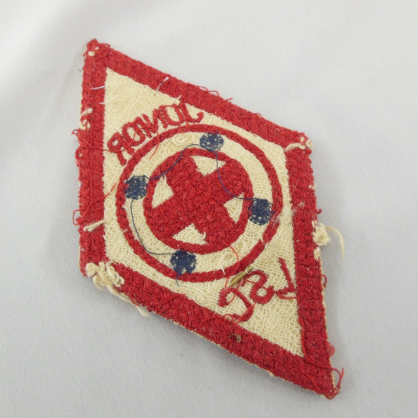 BSA Red Cross Junior LSC 1930's Patch & Boy Scout of America Be Prepared 1911 Pin Vintage