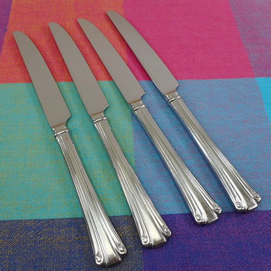 Reed & Barton Korea Maria Lucia Stainless Flatware - 4 Dinner Knives