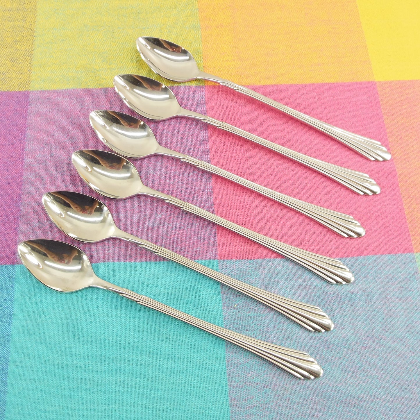 Retroneu Barrington Stainless Flatware - 6 Iced Tea Spoons