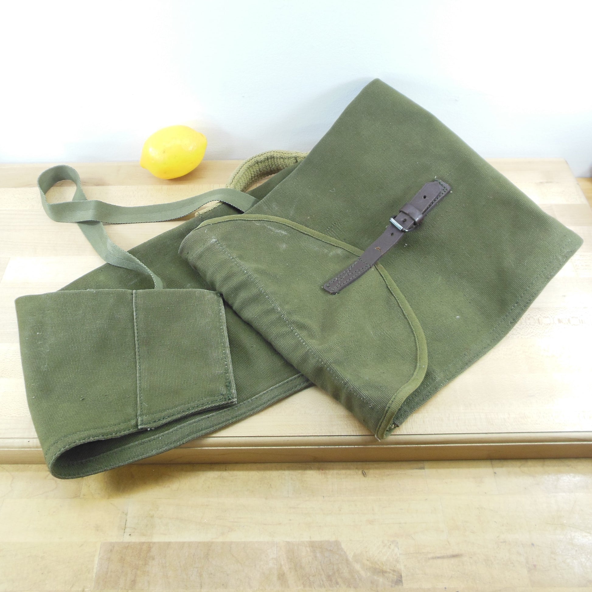 Drab OD Green Military Style Canvas Rifle Case & Sling