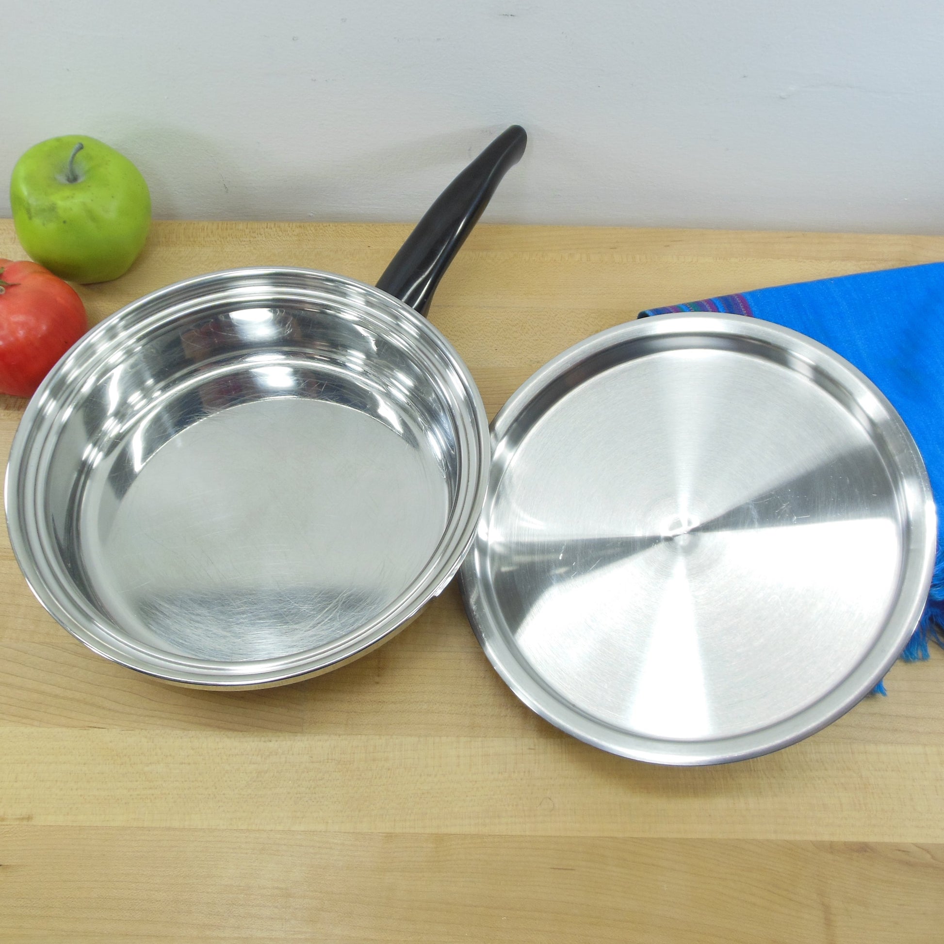 Kitchen Craft USA 3 Ply Stainless 9" Skillet with Lid Used