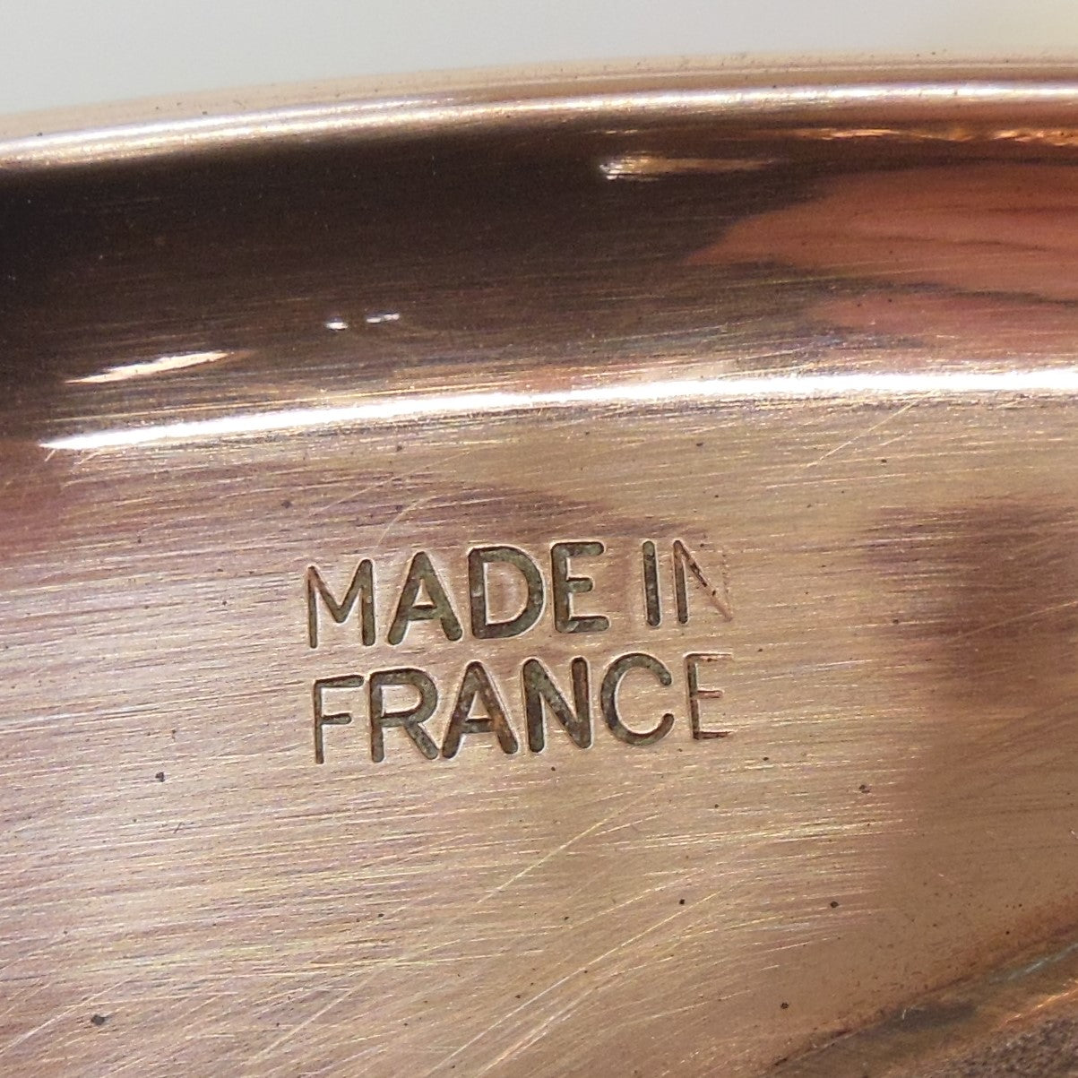 Unbranded Mauviel France Copper Stainless 3.5 Quart Sauté Pan & Cover Maker Mark stamp