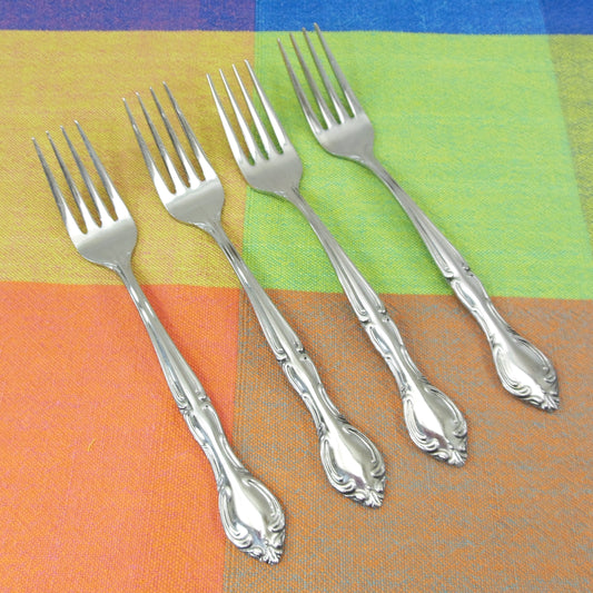 Hampton Court Japan Stainless Flatware - 4 Set Salad Forks