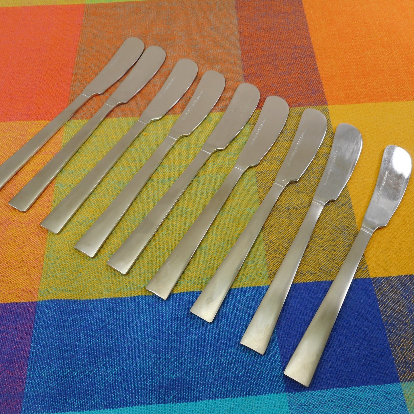 Towle Supreme Cutlery DUCHESS Flat Butter Knives - 9 Lot