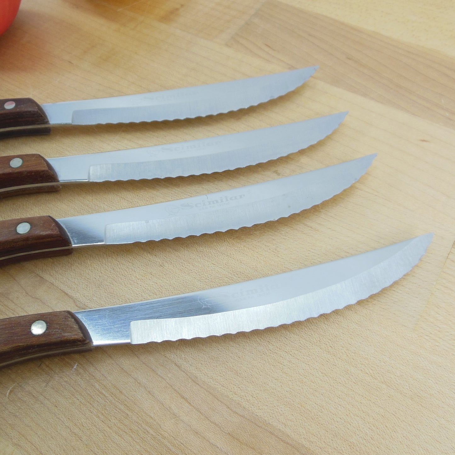Scimitar USA Serrated Stainless 4 Set Steak Knives