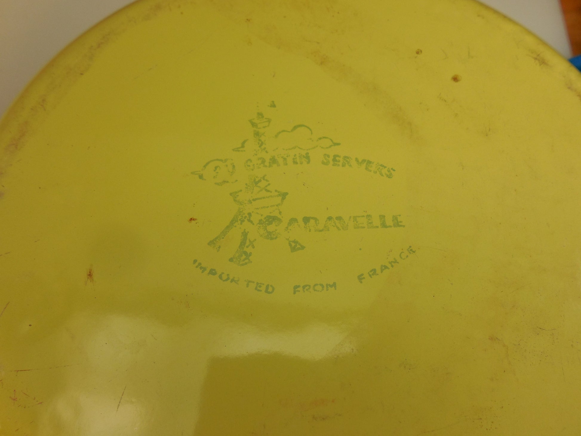 Caravelle France Gratin Servers Red Yellow Enamelware - Not Sizzlers... logo