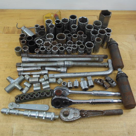 Estate Tool Lot Sockets Wrenches Extensions Craftsman Huskey Snap-on Etc.