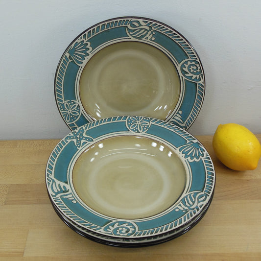 Pfaltzgraff Montego Dinnerware - 4 Set Rim Soup Bowls
