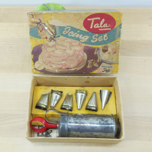 Tala England No. 1705 Icing Syringe Decorator Set Original Box