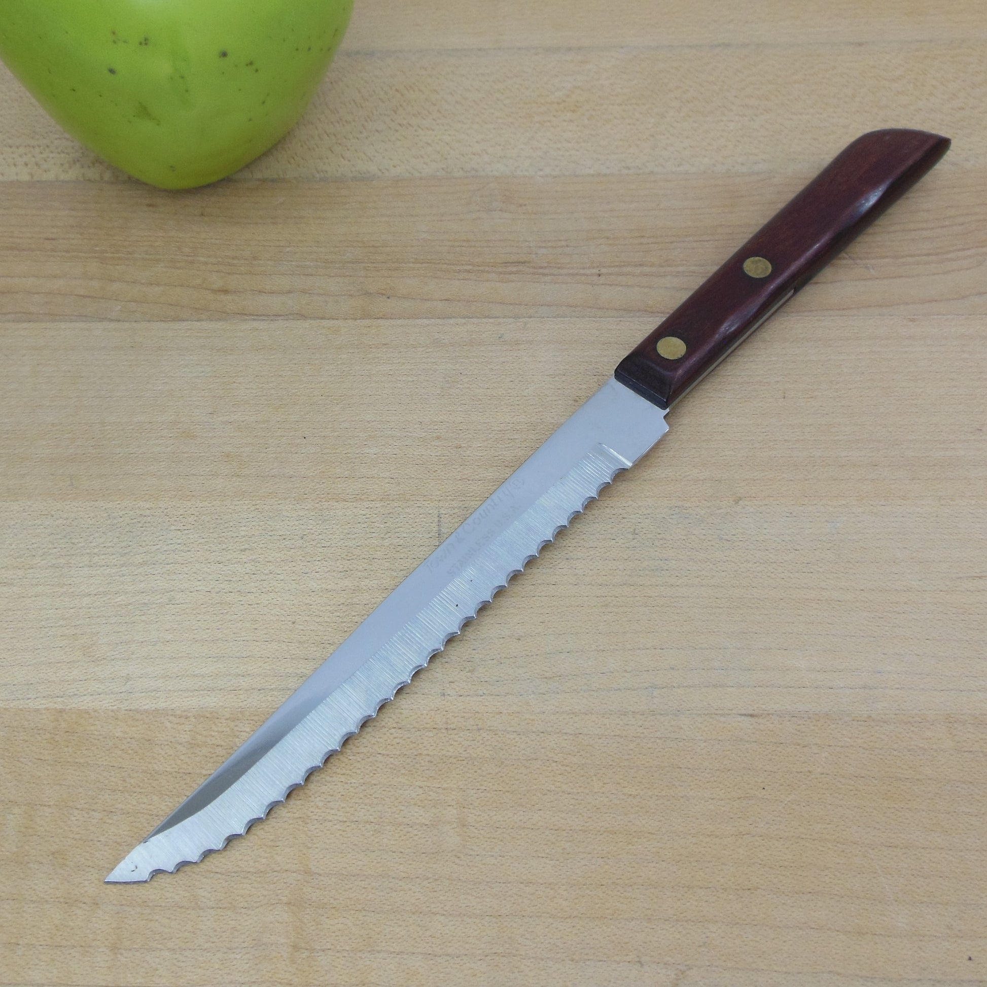 Washington Forge USA Town & Country Stainless Steak Knife Serrated