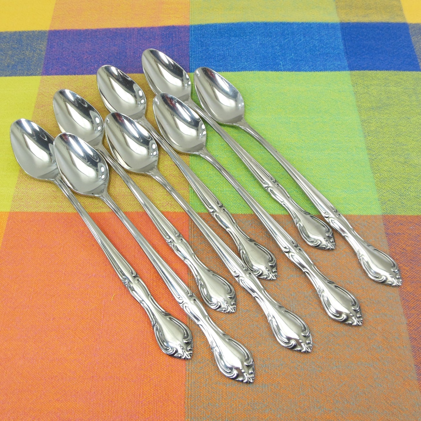 Hampton Court Japan Stainless Flatware - 8 Set Iced Tea Spoons