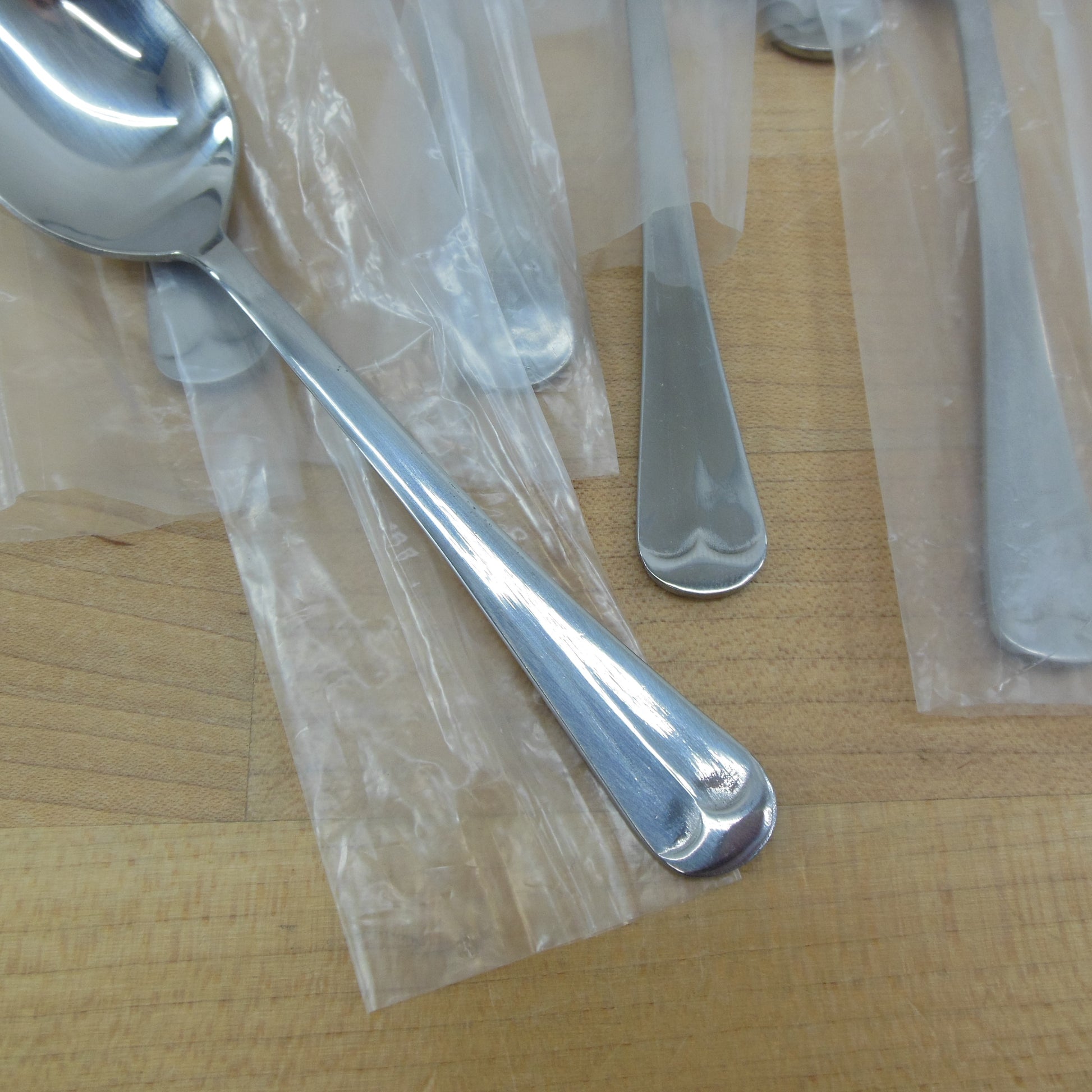 International Korea Cape Cod Stainless Flatware NIP Seconds - 12 Teaspoons New with defects