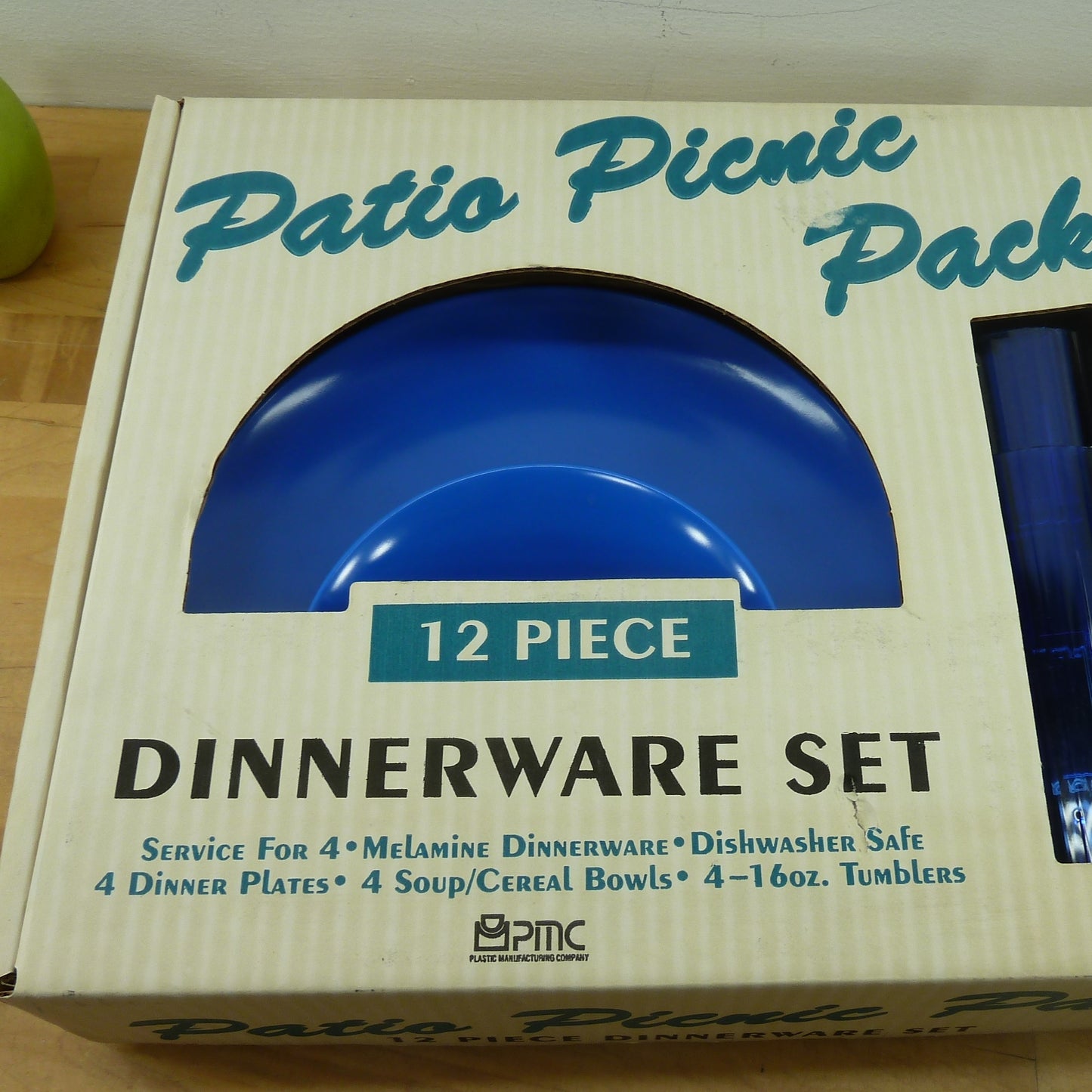 Texas Ware PMC Patio Picnic Pack NOS Boxed 12 Piece Set Dinnerware New Unused