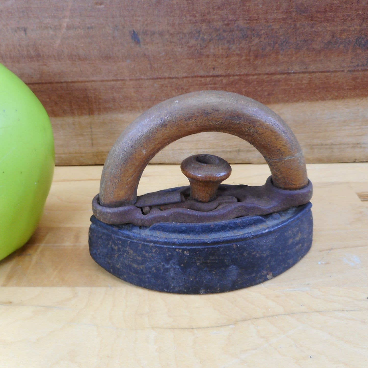 Toy Child's Antique SAD Iron Wood Handle