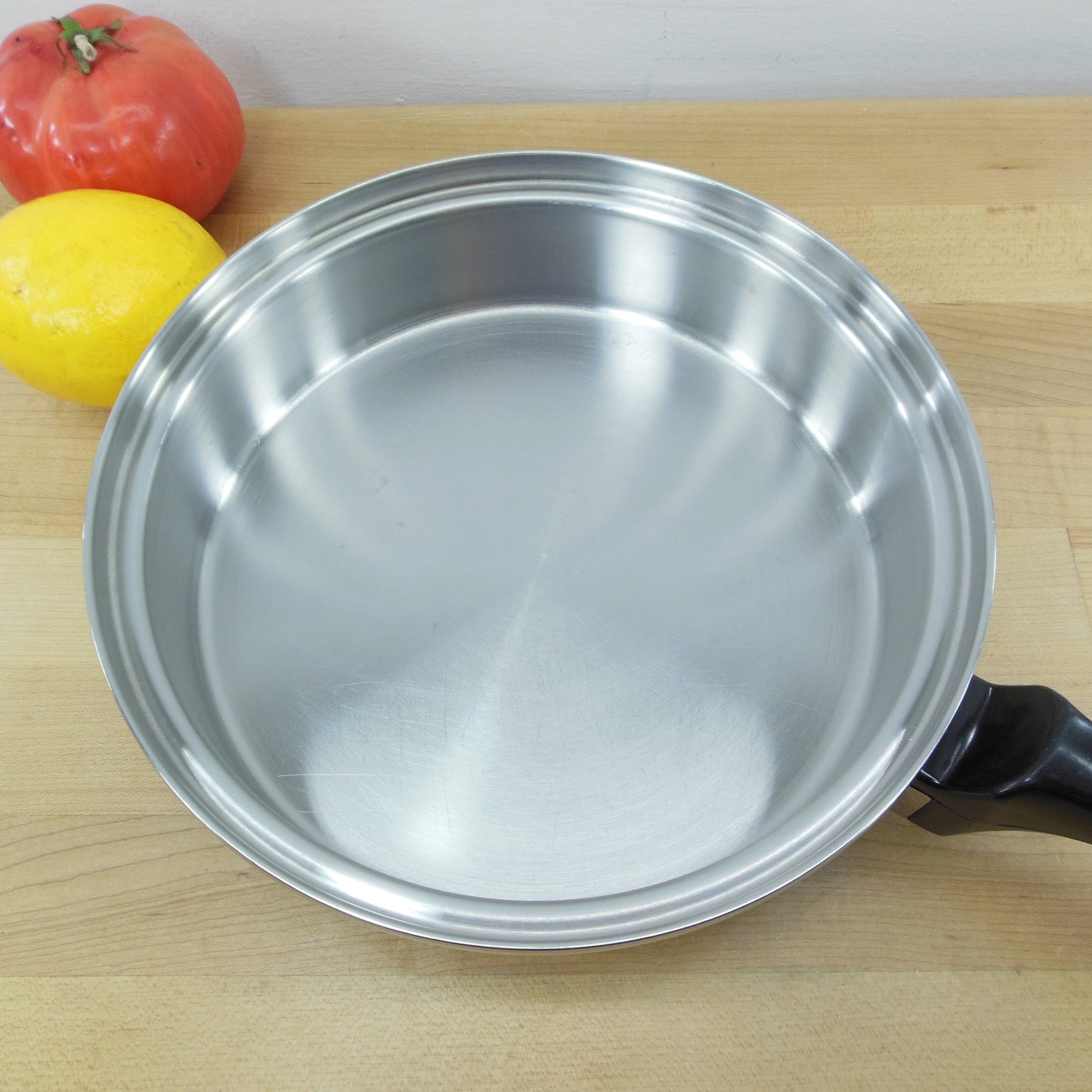 Townecraft Chef's Ware 8" 9" Open Skillet 5 Ply Stainless Vintage