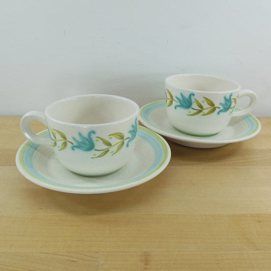 Franciscan Earthenware Tulip Time - 2 Cups & Saucers