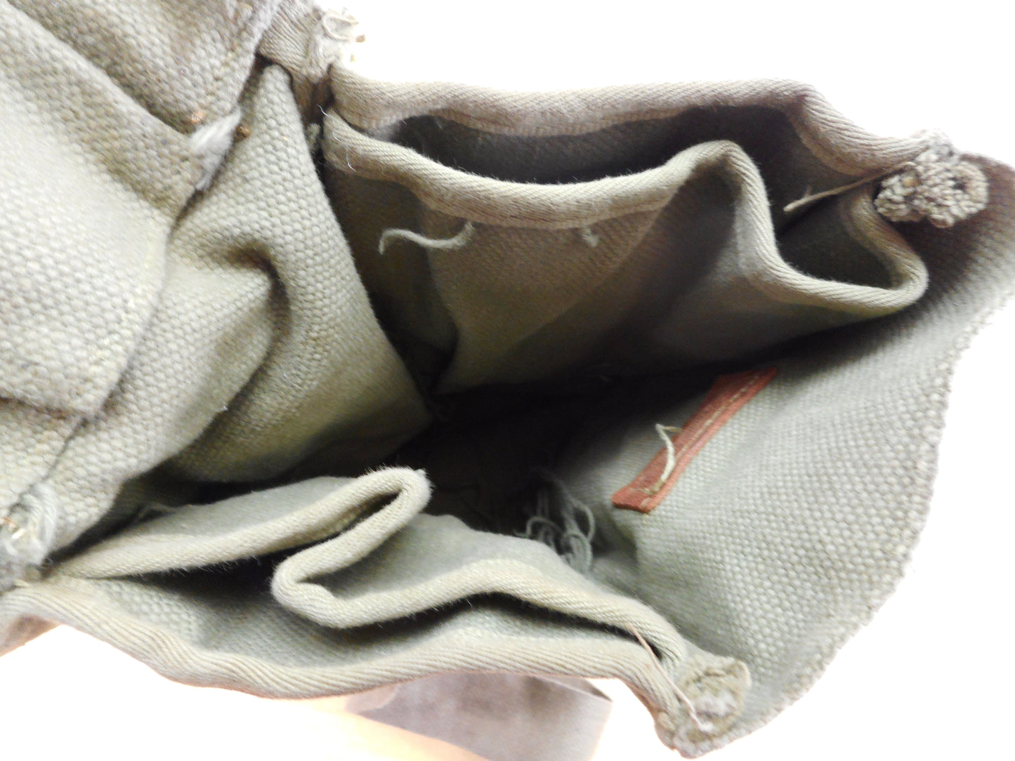 US Army WWII Canvas Leather Light Instrument Bag Pouch