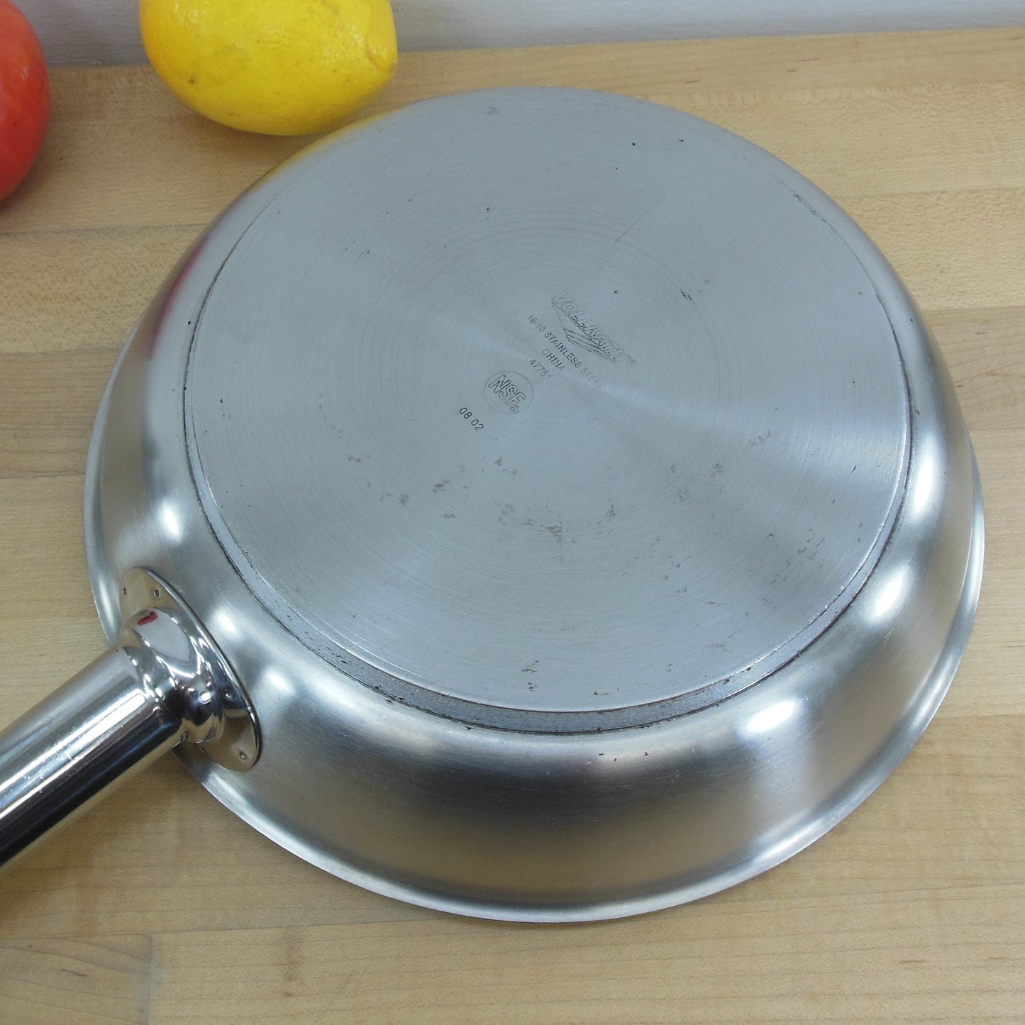Vollrath Intrigue Stainless 47751 Heavy Duty 10" Fry Pan Skillet NSF Thick Aluminum Disc