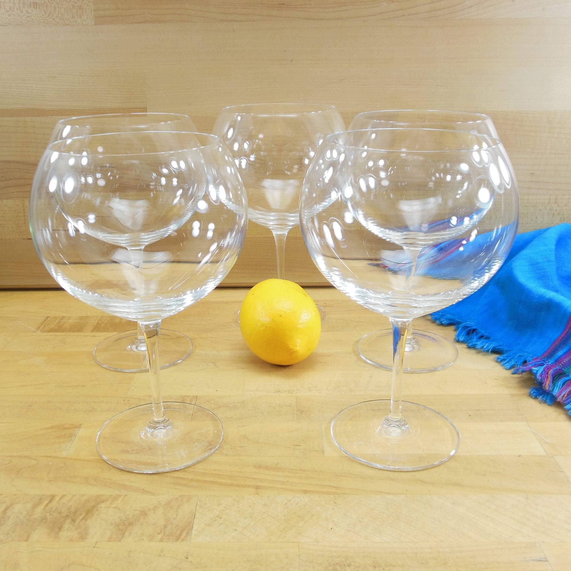 Villeroy & Boch Crystal 8" Burgundy Red Wine Glasses Goblet