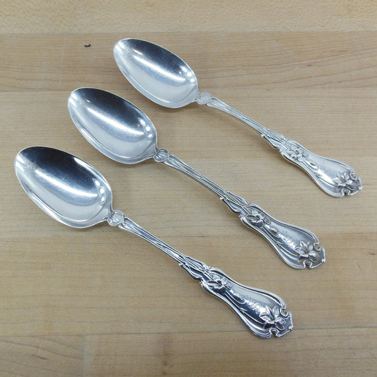 Whiting 1905 Violet Sterling Silver Teaspoon 3 Set - Mono S Antique